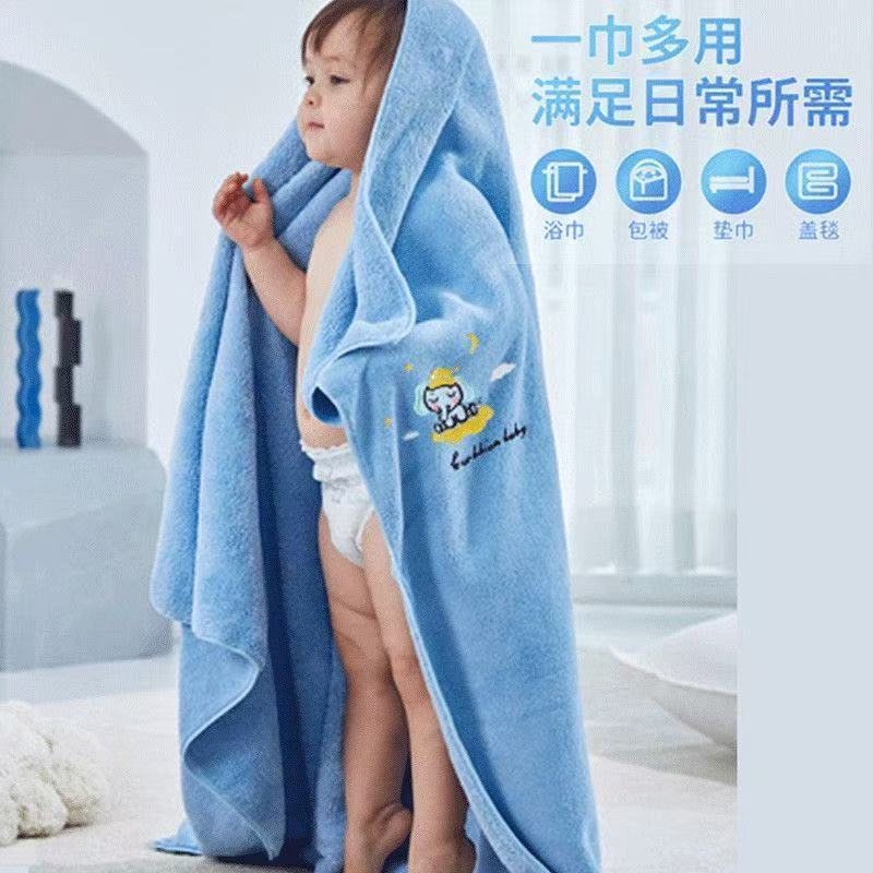 儿童加厚浴巾正方形柔软