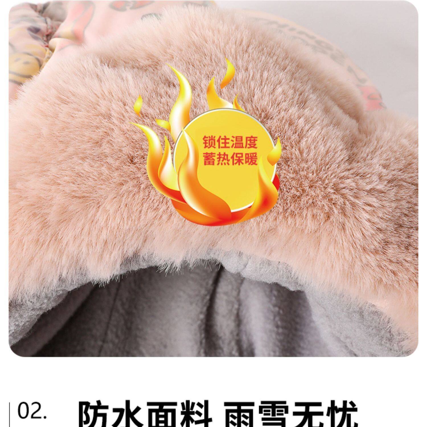 儿童帽子围巾一体加绒加