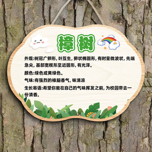 树牌挂牌亚克力树木介绍牌学校植物介绍果树果木介绍牌古树铭牌庭院树标签保护树木标识牌室外名称编号牌