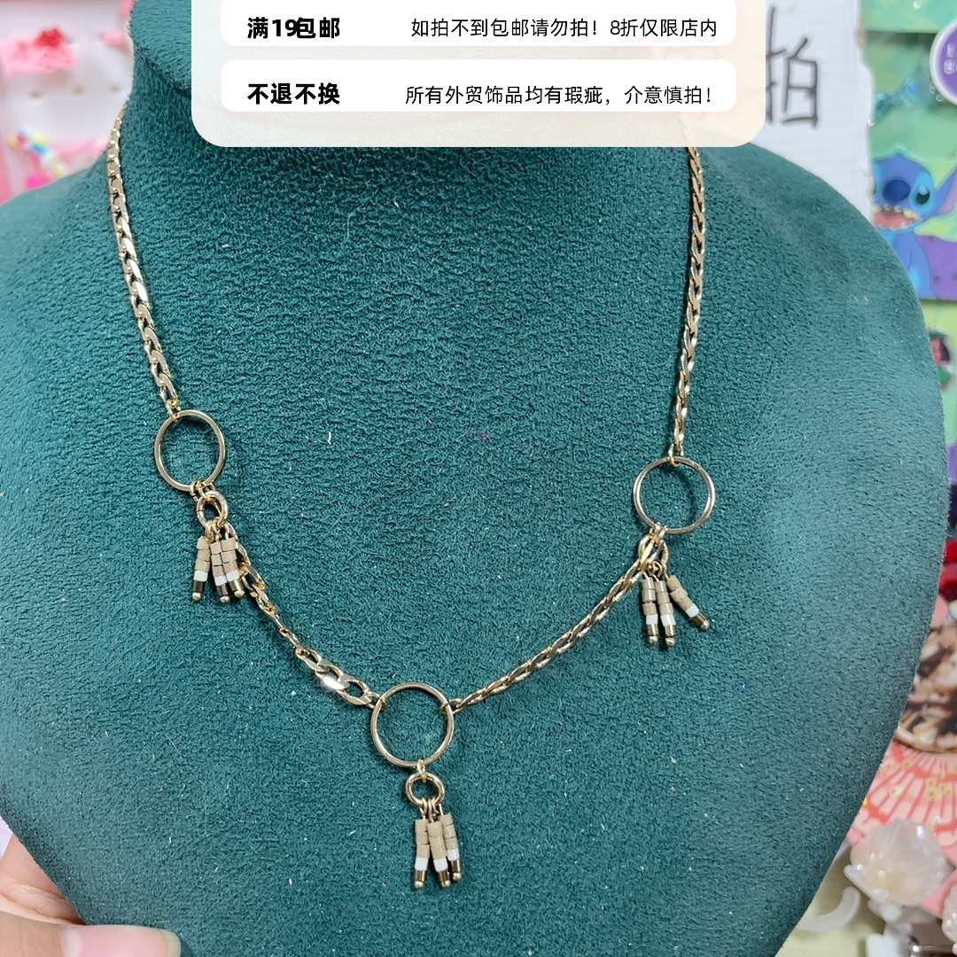 外贸项链锁骨链19包邮17金