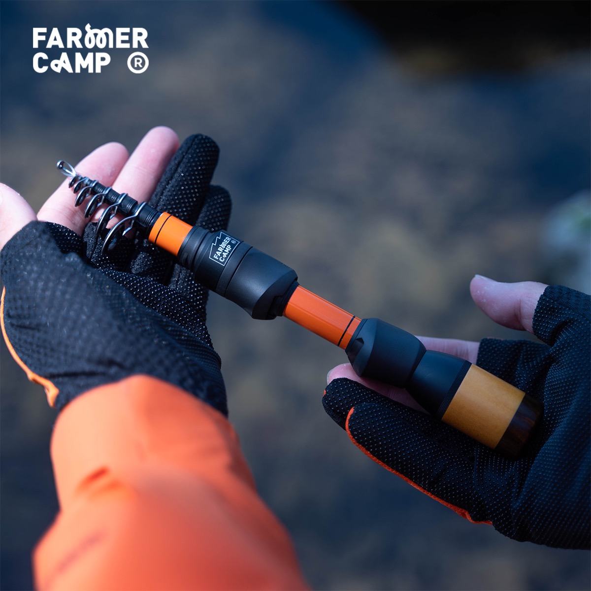 FarmerCamp芦苇振出路亚竿收纳旅行便携L弹射鱼竿溪流微物马口竿