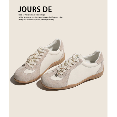 真皮~复古轻便德训鞋女秋冬休闲