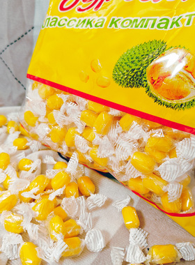 JVA榴莲味奶糖袋装500g小块糖春节年货聚会分享招待年会解馋糖果