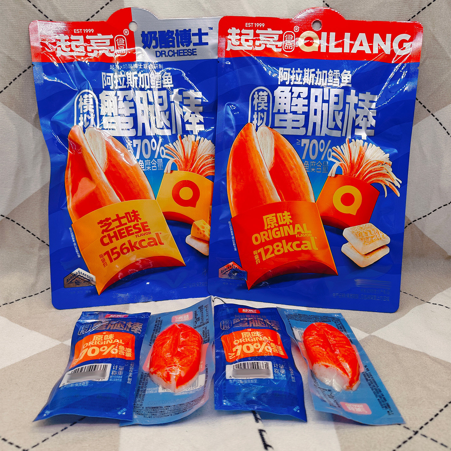 起亮鳕鱼模拟蟹腿棒原味芝士味