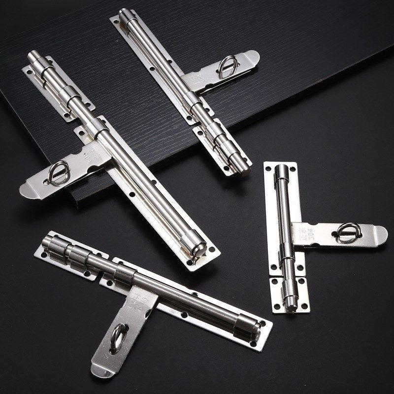 正宗304不锈钢插销门栓门扣锁木门窗小插销锁卫生间明装门闩老式