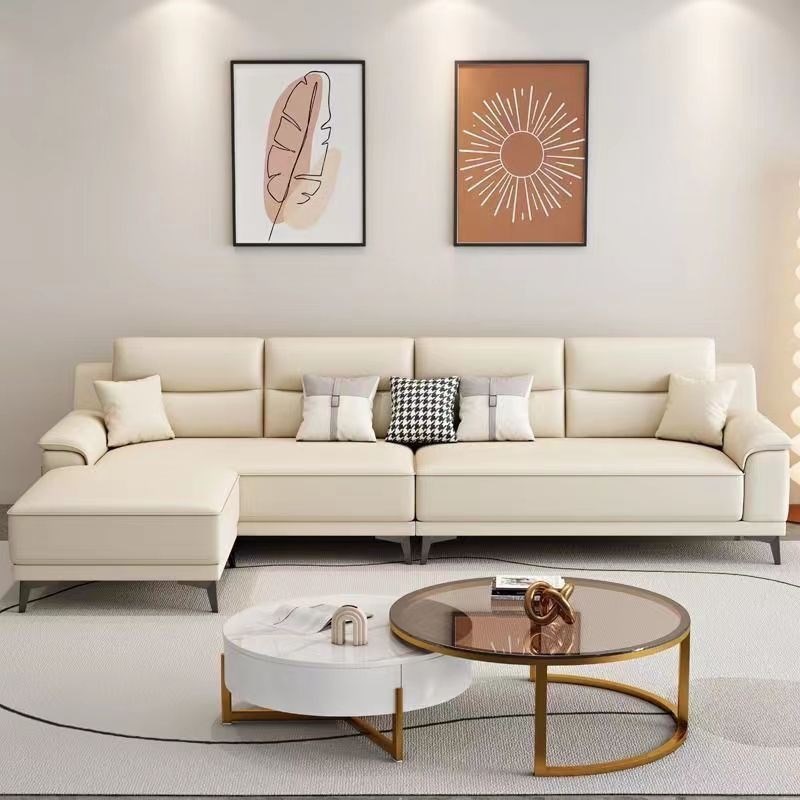 奶油风科技布沙发客厅小户型直排北欧出租屋布艺沙发贵妃组合佛山