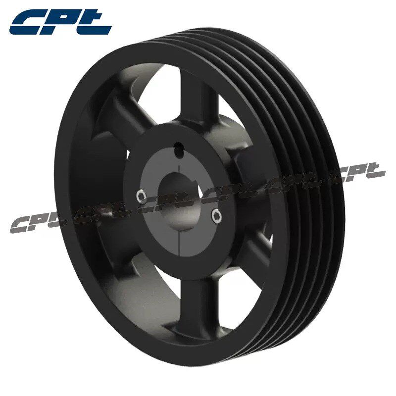 欧标皮带轮SPZ280-06-2517六槽节径280适配锥套2517铸铁皮带轮