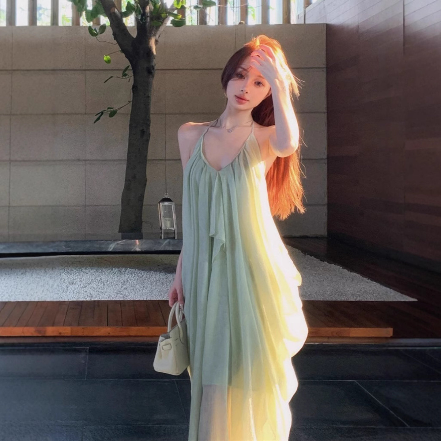三亚海边仙女裙多巴胺沙滩裙