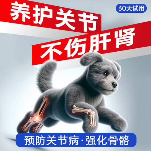美国DLOVE 【不伤肝肾】鲨鱼软骨素狗狗专用补钙片宠物关节猫咪