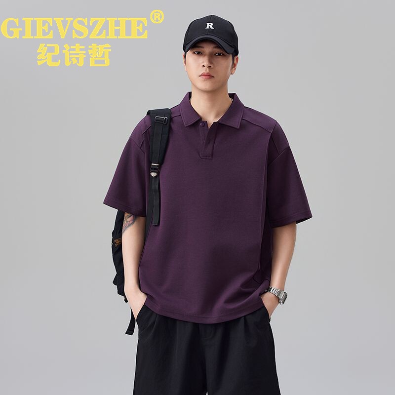 纪诗哲夏季男士短袖POLO衫痞帅
