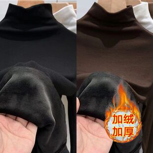 女装 新季 女170斤大码 女欧货银狐绒加厚保暖衣内搭长袖 高档打底衫