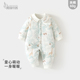 婴儿外出夹棉连体衣秋冬季 棉服60克加棉棉衣男女宝宝保暖哈衣爬服