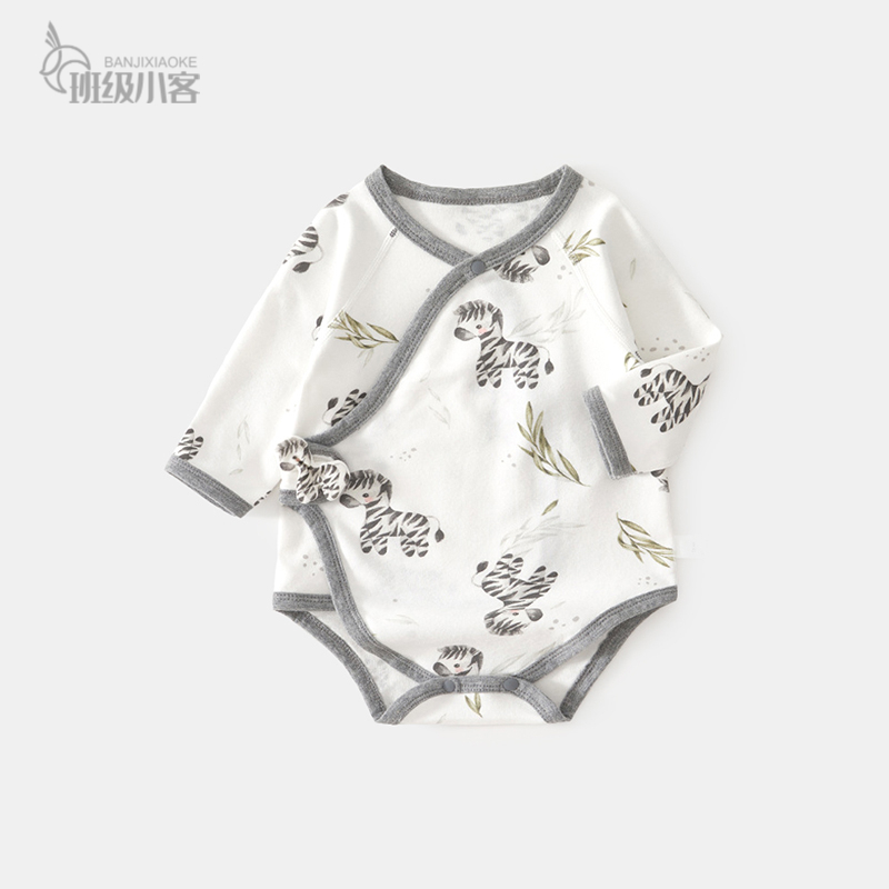 新生婴儿衣服初生宝宝包屁衣秋冬季婴儿连体衣三角护肚哈衣0-6月