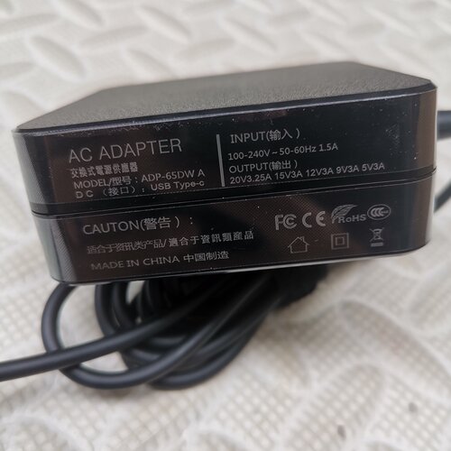 笔记本电脑E480/580/T480电源65W一体Type-c充电器线20V3.25A