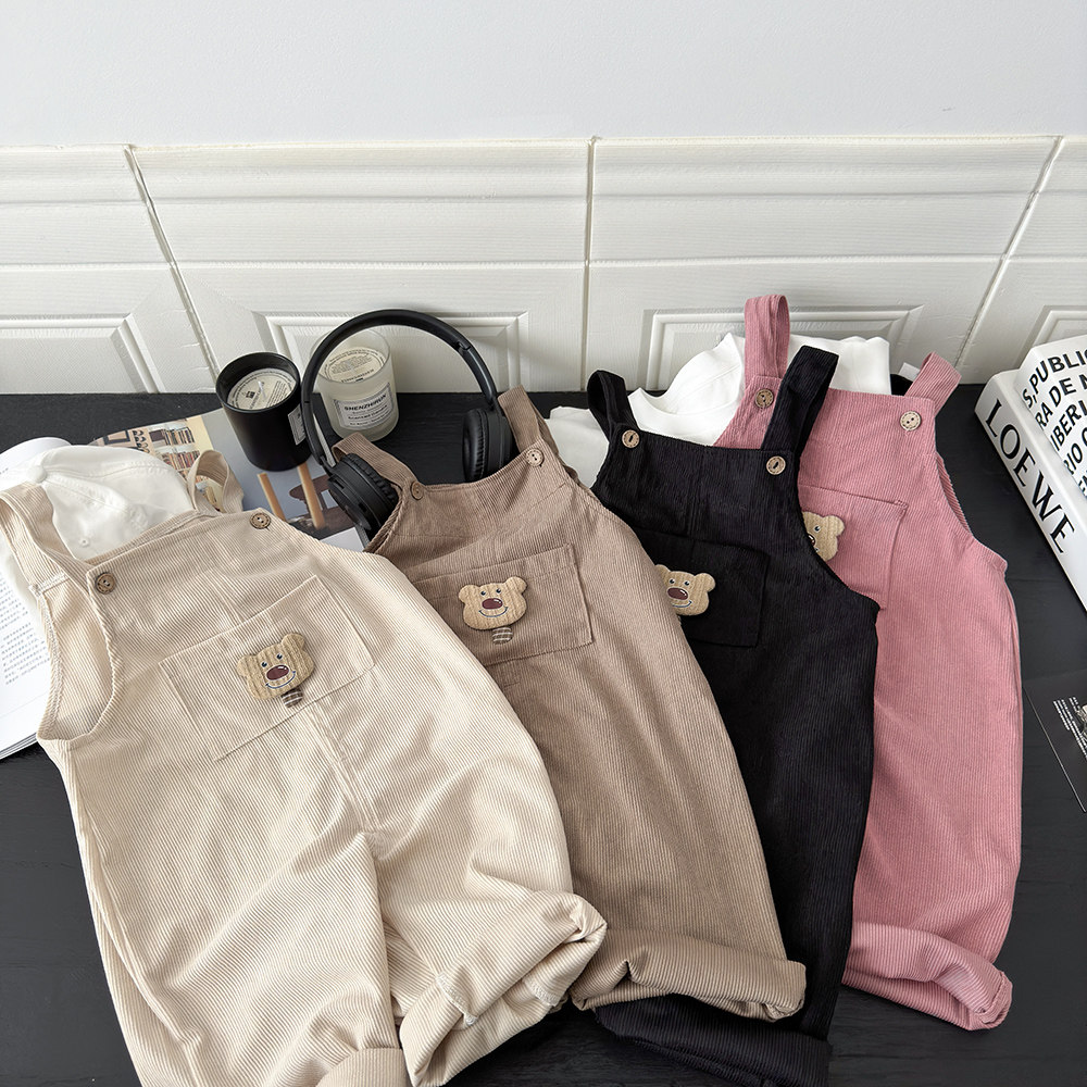 儿童背带裤超萌春秋宝宝宽松休闲小童外穿男宝女宝婴童洋气韩版