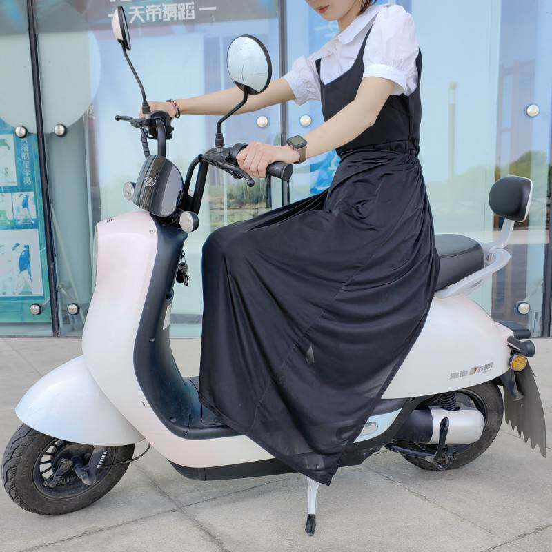 电动车防晒裙防走光神器夏天骑电车电瓶摩托车腿部防晒围裙遮阳裙
