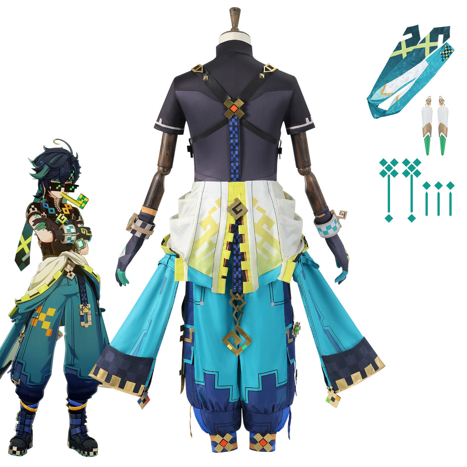 原神基尼奇cos服纳塔回火