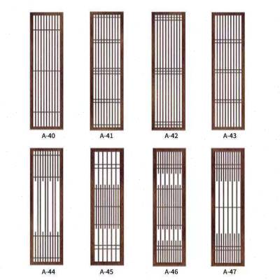 新款定制东阳木雕仿古门窗中式镂空实C木花格背景墙屏风隔断木格