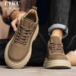 男鞋2026新款春季软底马丁靴男款百搭复古休闲工装靴子轻便春秋款