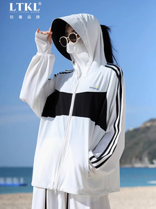 凉皮UPF50+防晒衣女拼接色防晒外套防紫外线风衣开车骑车防晒服