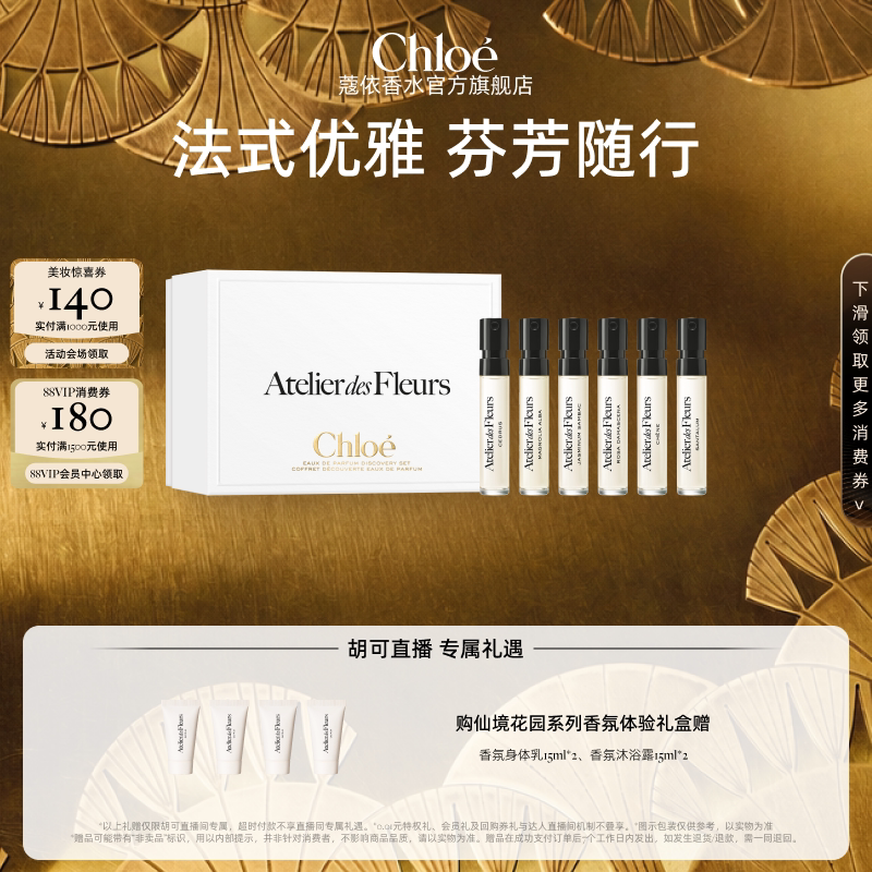 【胡可推荐】Chloe蔻依仙境花园系列香氛体验礼盒1.2ml*6