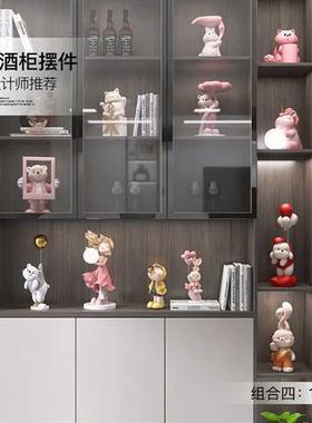 轻奢高档玄关摆件客厅电视柜酒柜家居饰品办公室桌面装饰乔迁礼物
