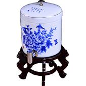 陶瓷储水罐客厅储水缸储水桶凉水罐冷水壶家用茶水桶饮水机带龙头