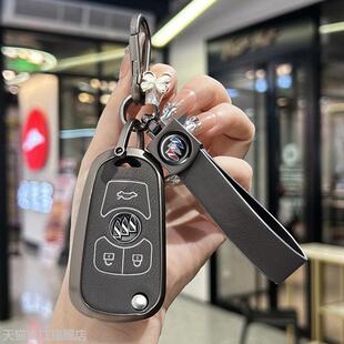 适用别克君威钥匙套英朗gtxt凯越君越汽车折叠遥控器壳改装替换包