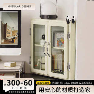 中古置物柜金属桌面收纳手办盲盒杯子化妆品玻璃三角柜铁皮柜