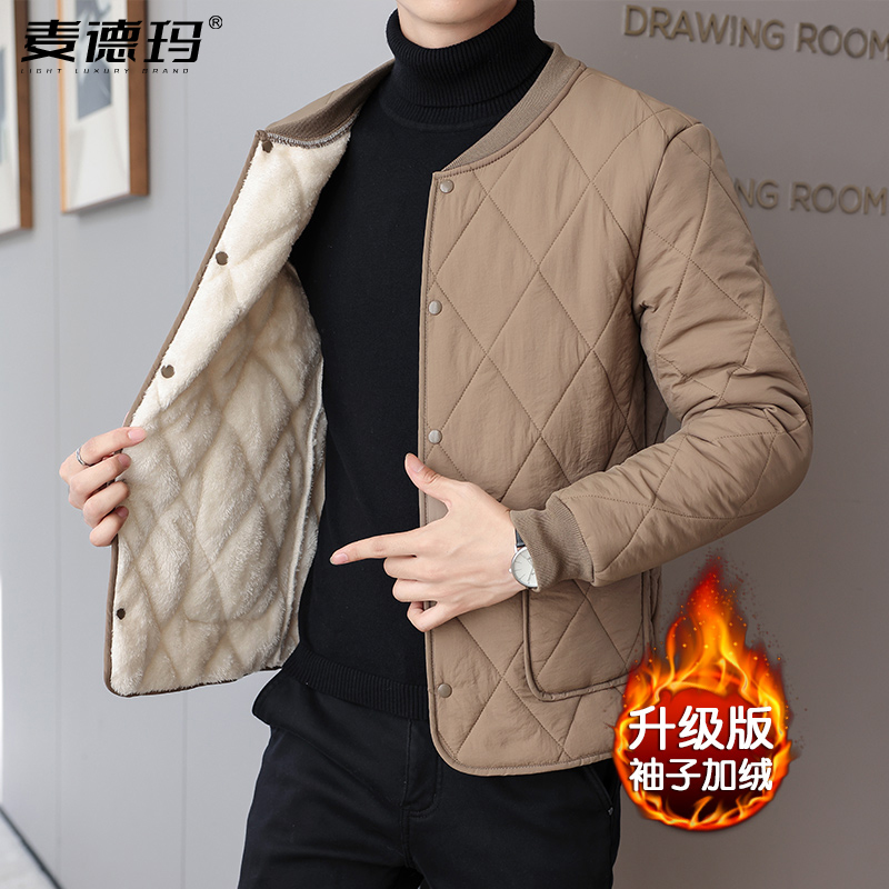 内胆棉衣男内穿加绒保暖棉袄内搭