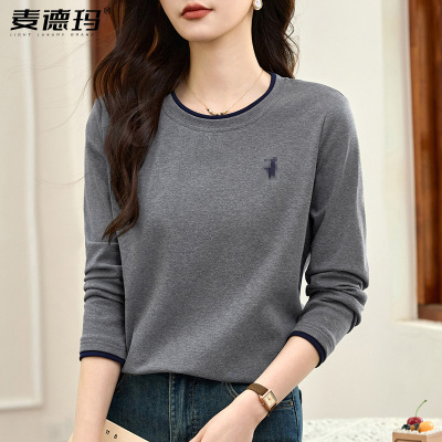 长袖女士打底衫秋冬内搭2025新款