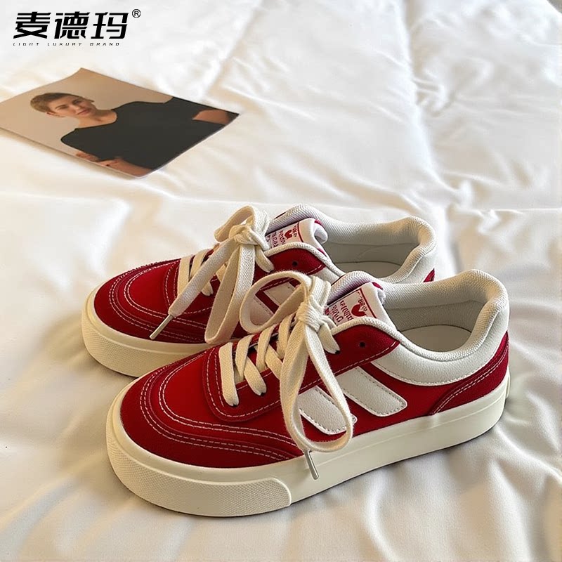 帆布鞋舒适软底运动板鞋小白鞋女