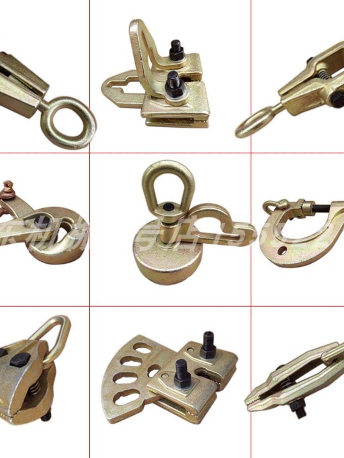 汽车大梁校正台钣金修复夹子窄夹钳夹具板金车身工具