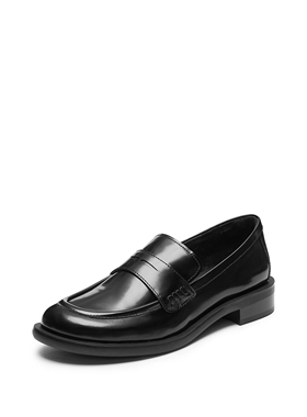 【33码】思加图2025春季乐福鞋英伦风小皮鞋便士鞋女鞋EA709AA5