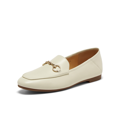 百思图时尚简约通勤女乐福鞋