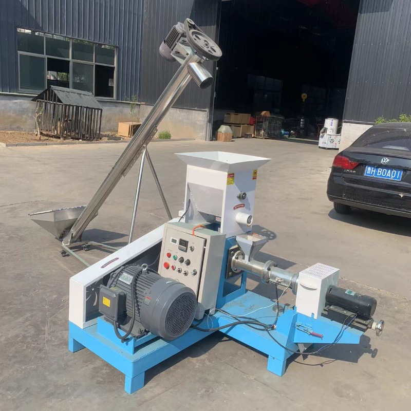 全自动宠物饲料膨化机 龙虾螃蟹饲料膨化设备 宠物鸟粮膨化机