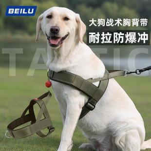 军犬专用牵引绳大型狗防爆冲狗狗胸背带背心式项圈宠物脖圈遛狗绳