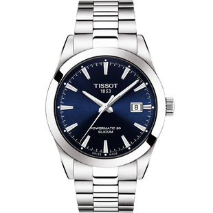 新品 天梭TISSOT瑞士手表风度系列钢带机械男表T127.407.11.041.00