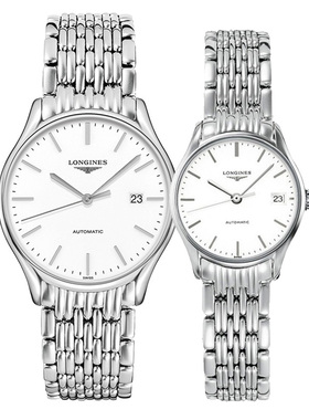 瑞士浪琴律雅机械表男女情侣手表L4.960.4.12.6/L4.360.4.12.6