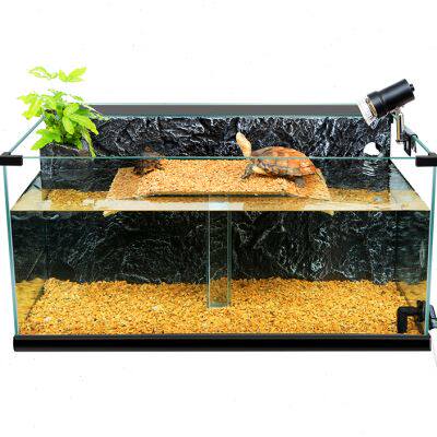 深水乌龟缸大型带晒台背滤悬浮免换水玻璃家用专用生态龟鱼混养缸