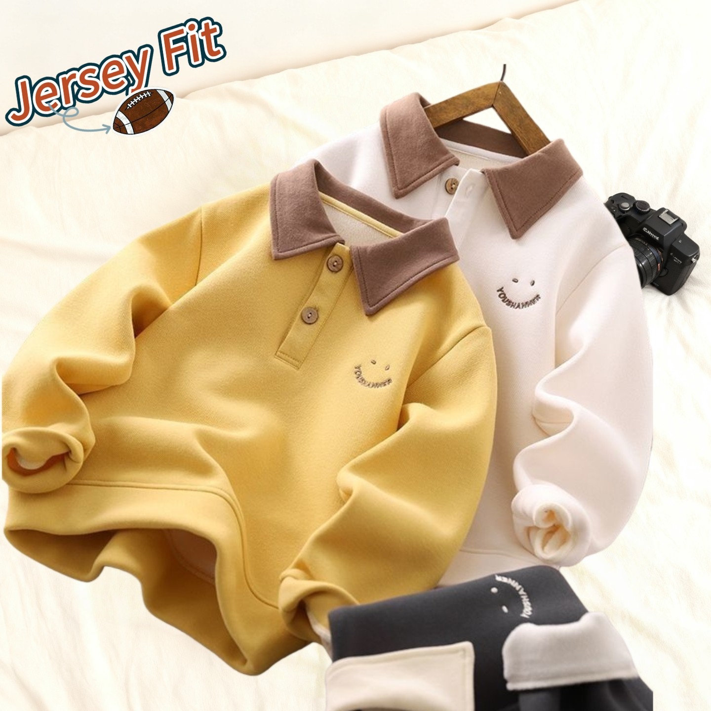 男童加绒卫衣秋冬翻领POLO衫2025新款儿童保暖舒适T恤上衣中大童,童装/婴儿装/亲子装,儿童POLO衫,淘宝优惠券,粉丝福利购,淘宝优惠卷