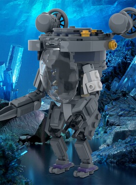 积木玩家MOC深海迷航玛格丽特梅达的PRAWN套装机器人机甲具礼物