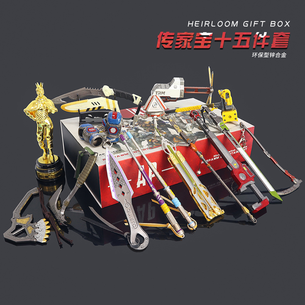 apex传家宝英雄游戏周边机器人金属苦无恶灵模型合金手办小摆件