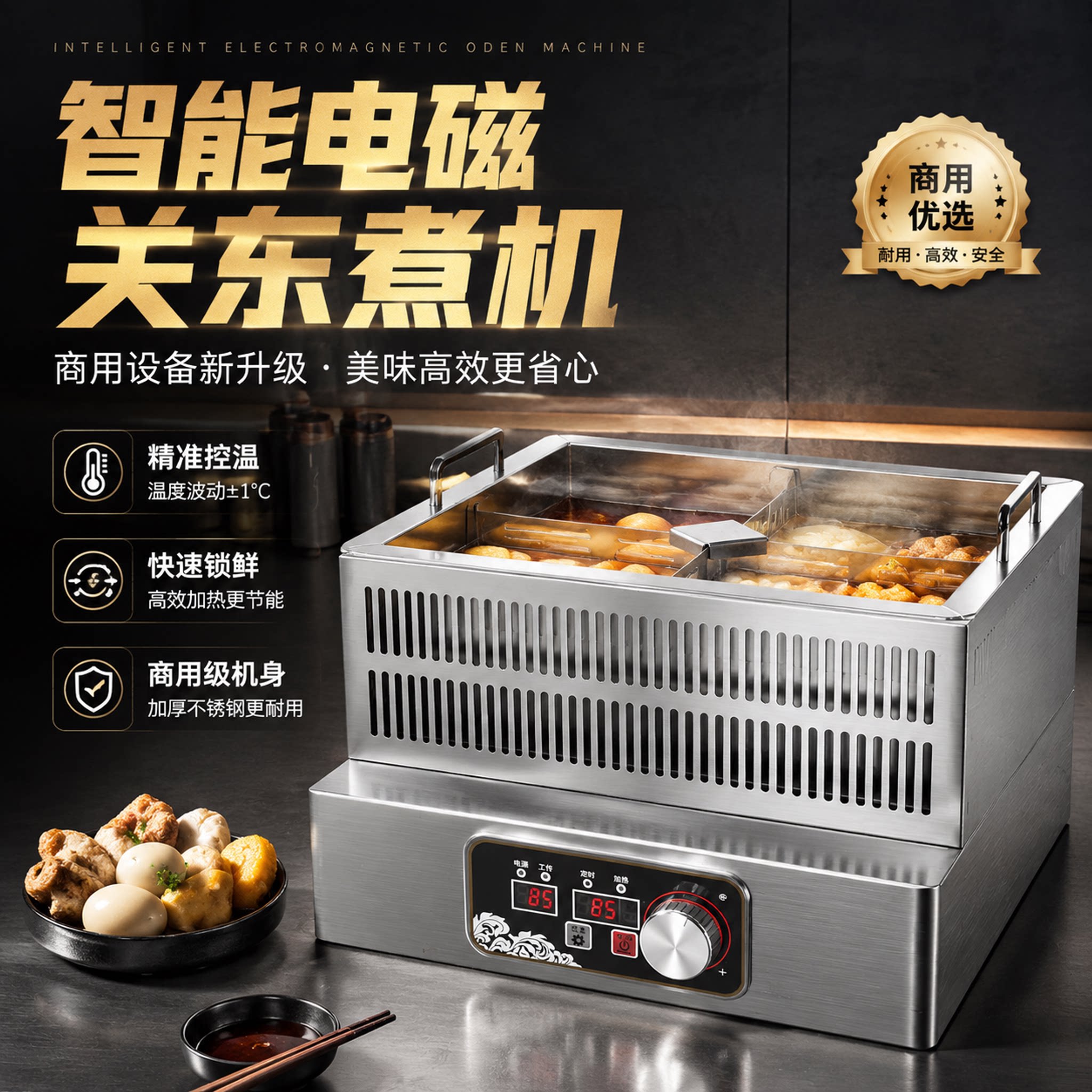 智能电磁关东煮机器商用麻辣烫串串香专用高效耐用智能控温大容量