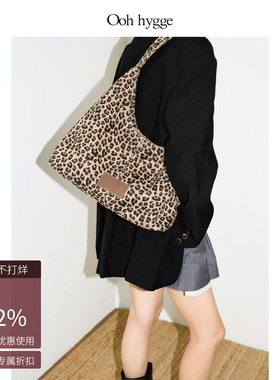 Oohhygge.Tri-Fauve Bag豹纹三角包通勤hobo包休闲手提单肩包