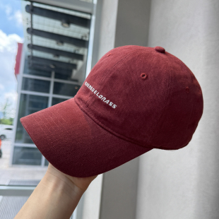 ins字母刺绣磨毛鸭舌帽子女高品质纯棉休闲棒球帽男 韩版 秋季 新款