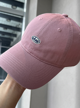 天蓝色时尚chat简约刺绣棒球帽子女韩版学院风宽檐大头围鸭舌帽男