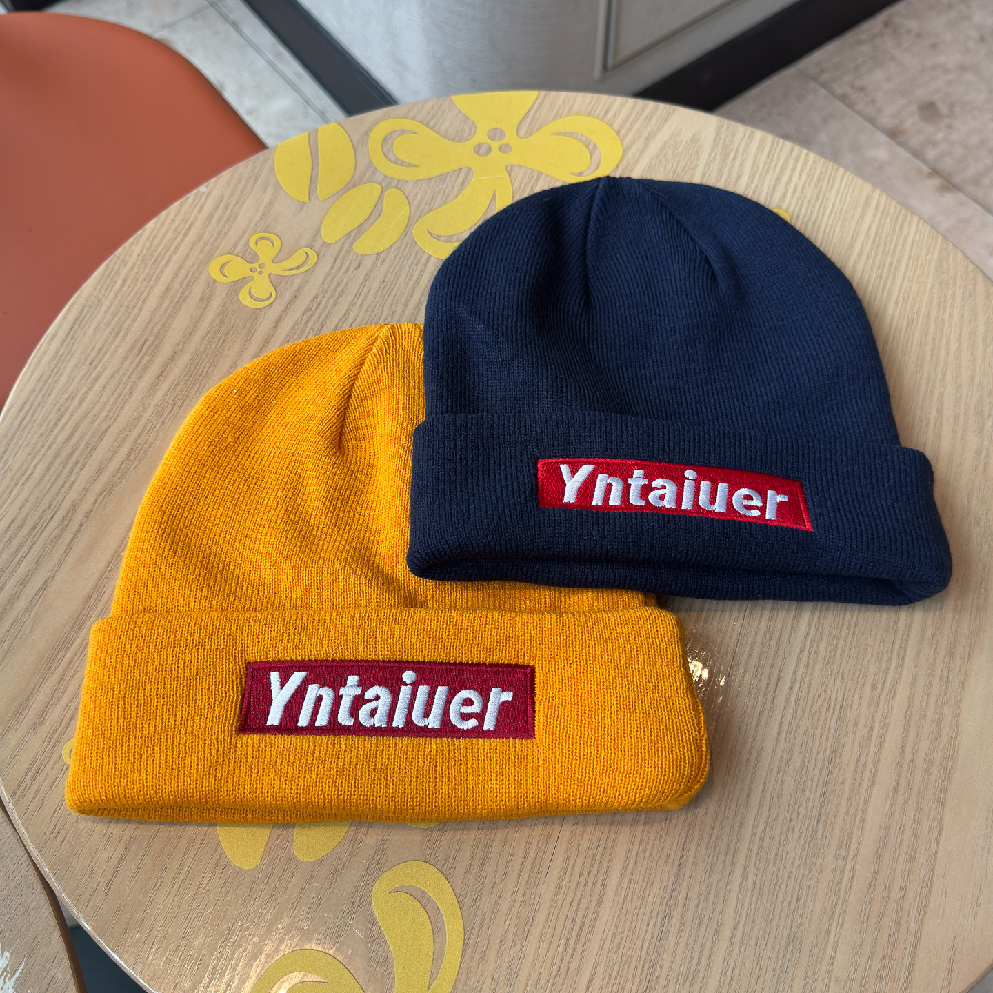 美式潮牌前后可带字母刺绣针织帽子女秋冬保暖护耳百搭毛线冷帽男