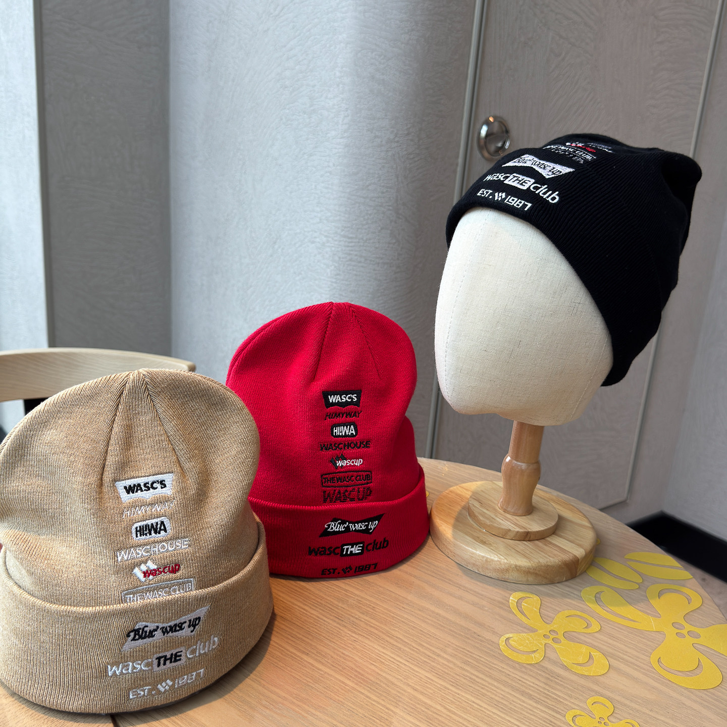 美式字母刺绣针织帽子女秋冬嘻哈街头护耳冷帽百搭弹力包头帽男潮