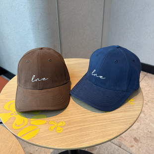 25新款加宽帽檐大头围硬顶棒球帽子男韩版纯棉磨毛百搭遮阳鸭舌帽